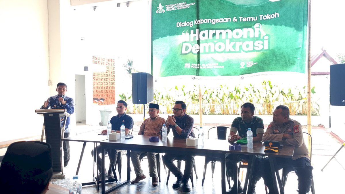 Pemuda Muhammadiyah Jeneponto Gelar Dialog Kebangsaan Bertajuk “Harmoni Demokrasi”