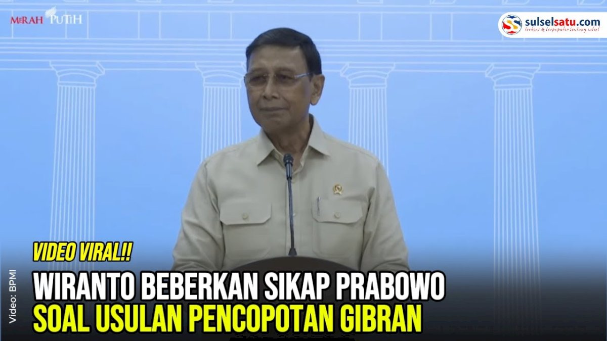 VIDEO: Wiranto Beberkan Sikap Prabowo soal Usulan Pencopotan Gibran
