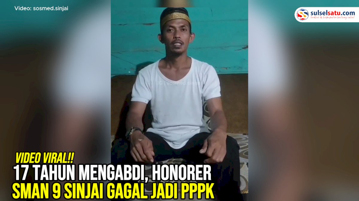 VIDEO: 17 Tahun Mengabdi, Honorer SMAN 9 Sinjai Gagal Jadi PPPK