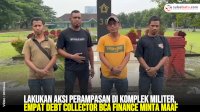 VIDEO: Lakukan Aksi Perampasan di Komplek Militer, Empat Debt Collector BCA Finance Minta Maaf