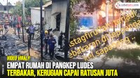 VIDEO: Empat Rumah di Pangkep Ludes Terbakar, Kerugian Capai Ratusan Juta