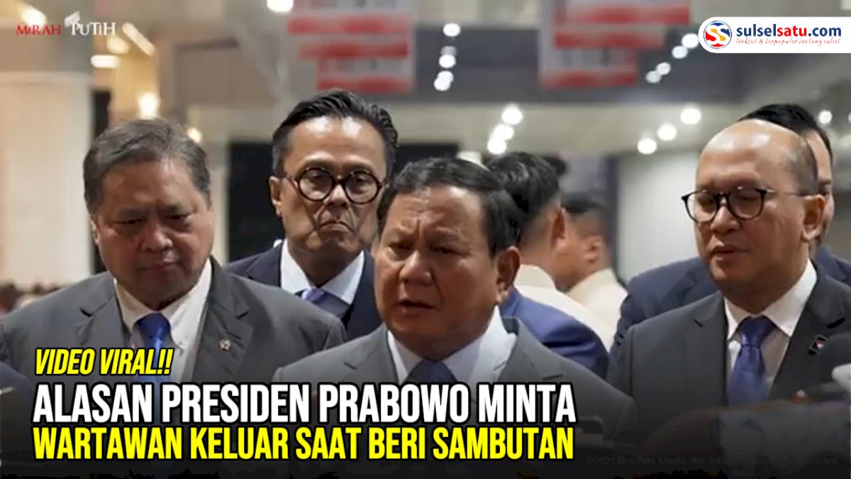 VIDEO: Alasan Presiden Prabowo Minta Wartawan Keluar saat Beri Sambutan