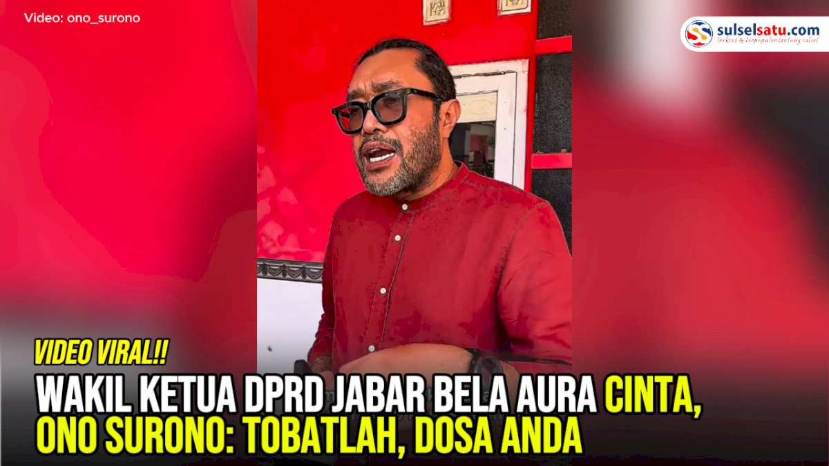 VIDEO: Wakil Ketua DPRD Jabar Bela Aura Cinta, Ono Surono: Tobatlah, Dosa Anda