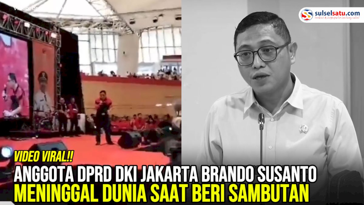 VIDEO: Anggota DPRD DKI Jakarta Brando Susanto Meninggal Dunia Saat Beri Sambutan