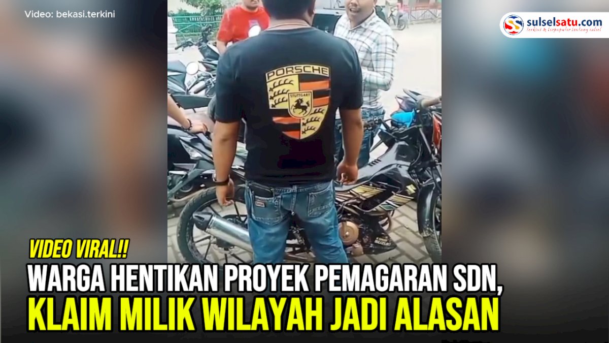 VIDEO: Warga Hentikan Proyek Pemagaran SDN 01 Setialaksana, Klaim Milik Wilayah Jadi Alasan