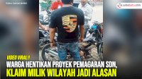 VIDEO: Warga Hentikan Proyek Pemagaran SDN 01 Setialaksana, Klaim Milik Wilayah Jadi Alasan