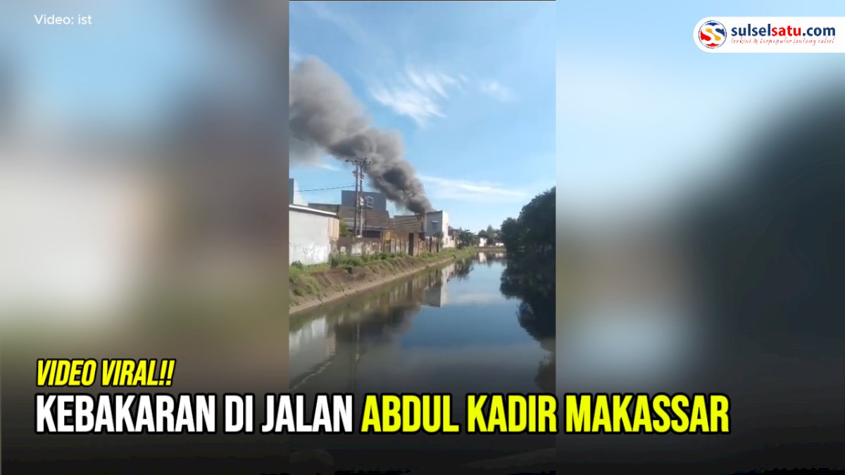 VIDEO: Kebakaran di Jalan Abdul Kadir Makassar