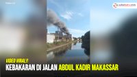 VIDEO: Kebakaran di Jalan Abdul Kadir Makassar