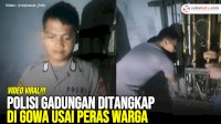VIDEO: Polisi Gadungan Ditangkap di Gowa Usai Peras Warga