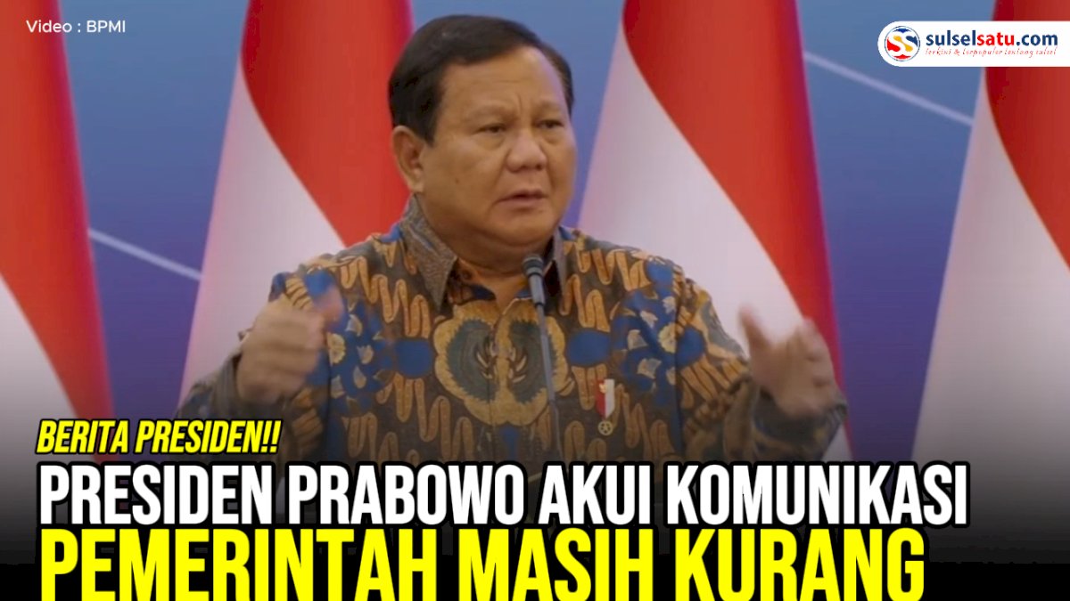 VIDEO: Presiden Prabowo Akui Komunikasi Pemerintah Masih Kurang