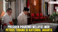 VIDEO: Presiden Prabowo Melayat Mgr Petrus Turang di Katedral Jakarta