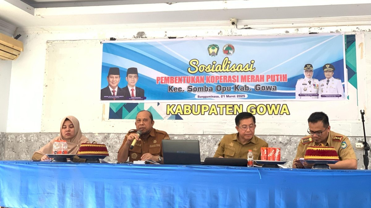Pemkab Gowa Mulai Bentuk Koperasi Desa/Kelurahan Merah Putih
