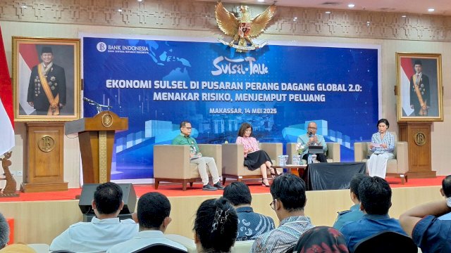 Sulsel Talk BI Sulsel bahas ekonomi Sulsel di perang dagang global. Foto: Sri Wahyu Diastuti / Sulselsatu.com.
