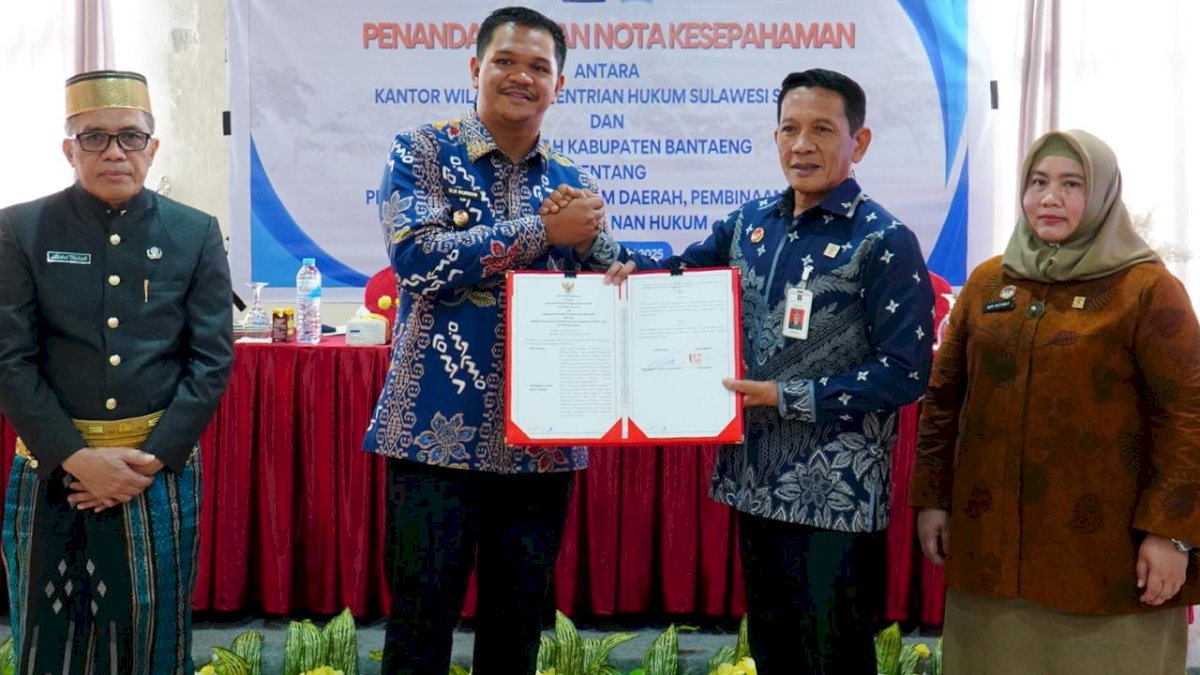 Kanwil Kemenkum Sulsel dan Pemkab Bantaeng Perkuat Kerja Sama Bidang Hukum