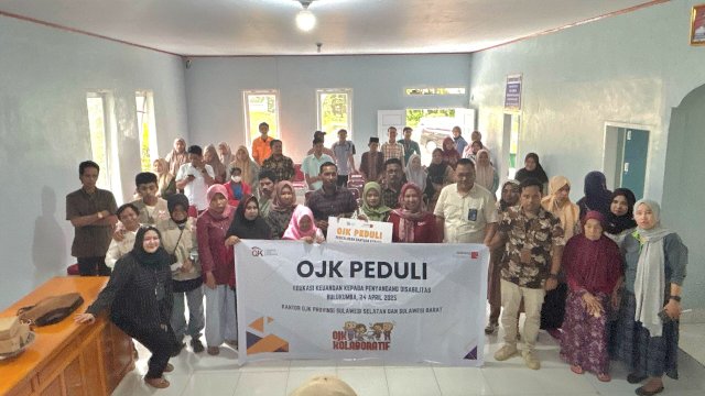 OJK Sulselbar gelar Gencarkan edukasi keuangan bagi disabilitas. Foto: Istimewa.