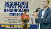 Gelar Sosialisasi Empat Pilar Kebangsaan, Rudianto Lallo Dorong APH Gunakan Pendekatan Hukum Restorative Justice