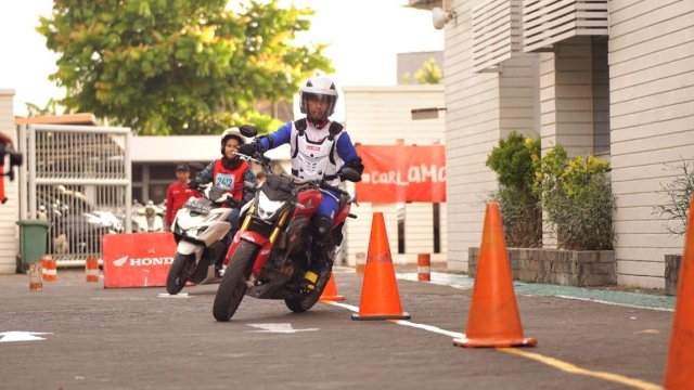 Safety Riding Competition 2025 di Asmo Sulsel Jalan Aluddin Kota Makassar. Foto: Istimewa.