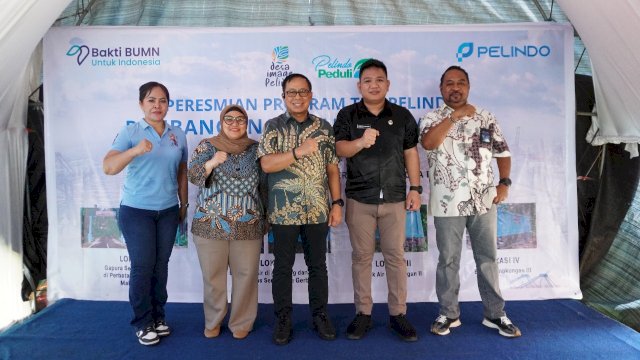 Peresmian sarana air bersih dari Pelindo Regional 4. Foto: Istimewa.