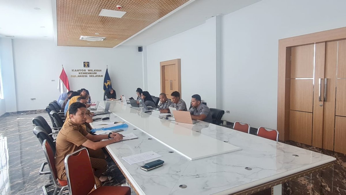 Kanwil Kemenkum Sulsel Selesaikan Harmonisasi 17 Produk Hukum Daerah dalam Sepekan