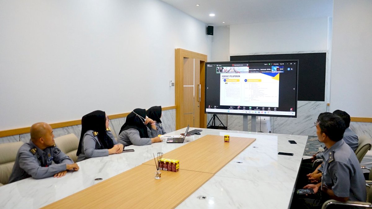 Kanwil Kemenkum Sulsel Perkuat Tata Kelola Dengan Mengikuti Sosialisasi SPIP Terintegrasi