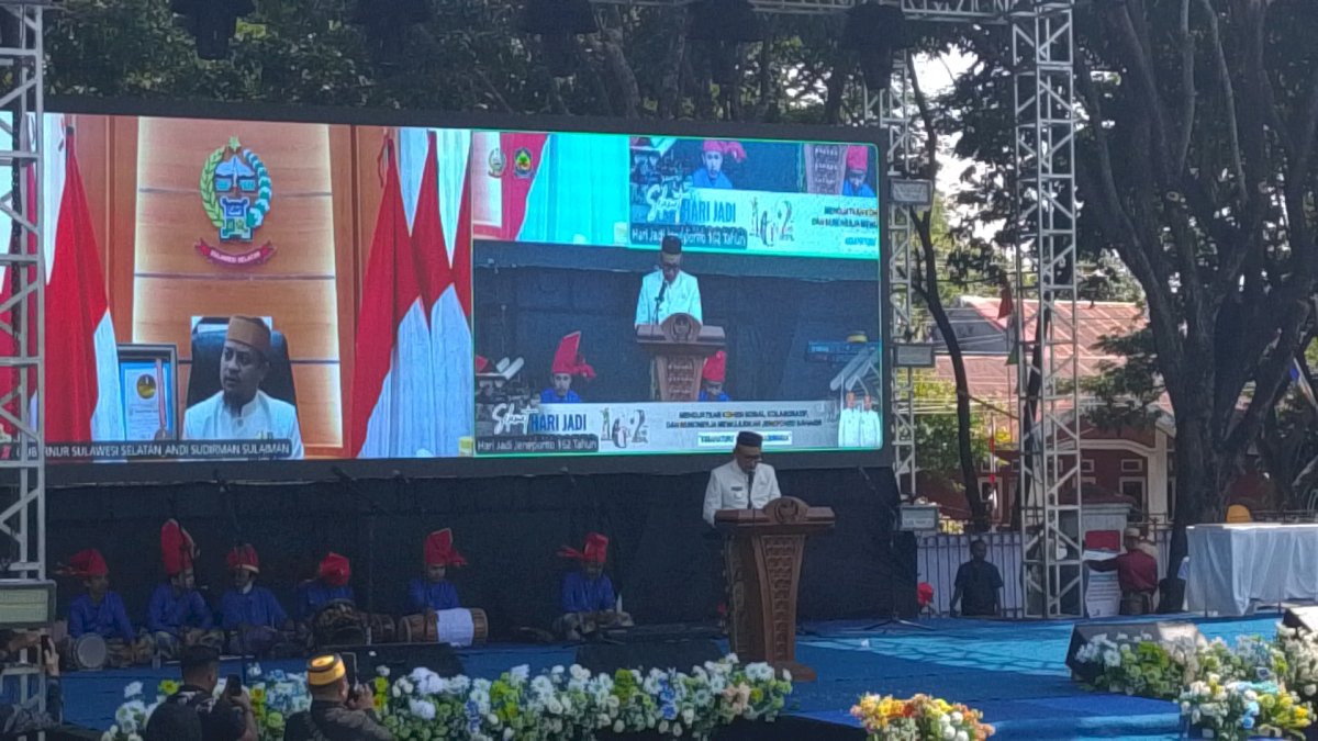 Pidato Bupati Paris di HUT ke-162 Jeneponto, Gaungkan Semangat Move On dan Pembangunan Merata