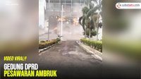VIDEO: Gedung DPRD Pesawaran Ambruk