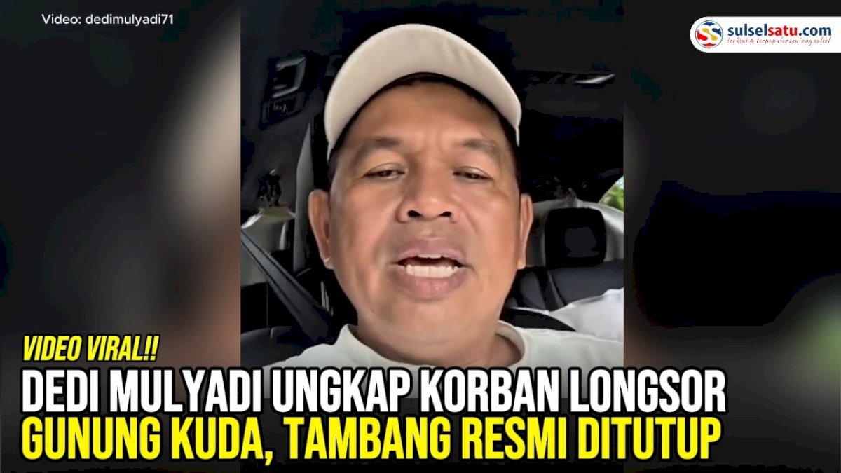 VIDEO: Dedi Mulyadi Ungkap Korban Longsor Gunung Kuda, Tambang Resmi Ditutup