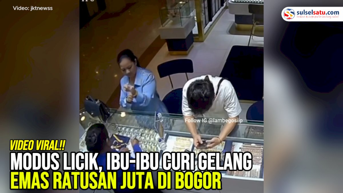 VIDEO: Modus Licik, Ibu-Ibu Curi Gelang Emas Ratusan Juta di Bogor