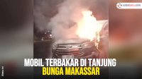VIDEO: Mobil Terbakar di Tanjung Bunga Makassar
