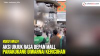 VIDEO: Aksi Unjuk Rasa Depan Mall Panakukang Diwarnai Kericuhan