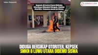VIDEO: Diduga Bersikap Otoriter, Kepsek SMKN 8 Luwu Utara Didemo Siswa