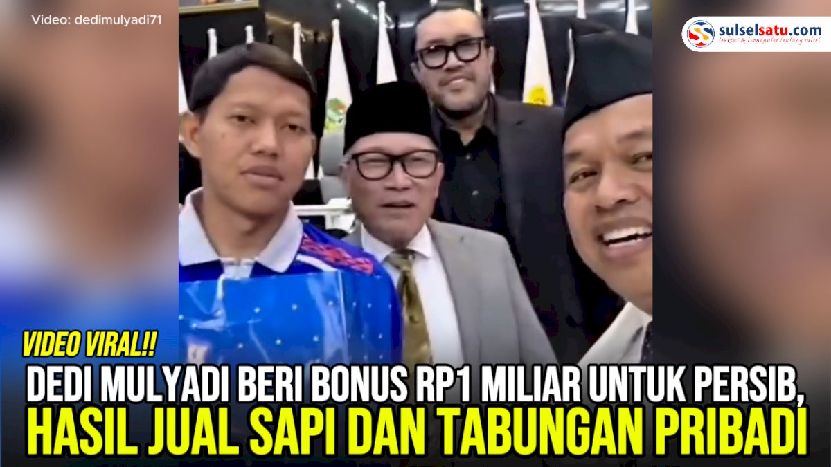 VIDEO: Dedi Mulyadi Beri Bonus Rp1 Miliar untuk Persib, Hasil Jual Sapi dan Tabungan Pribadi