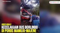 VIDEO: Kecelakaan Bus Borlindo di Poros Mamuju-Majene