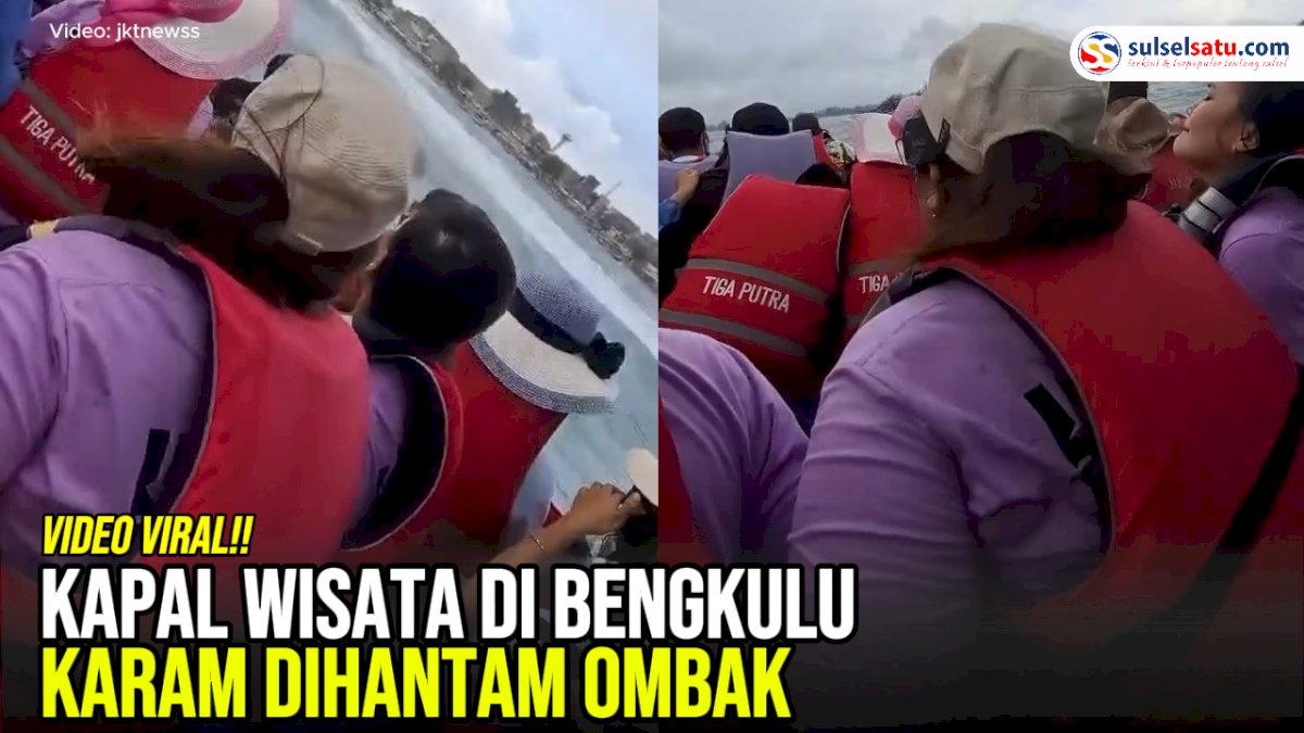 VIDEO: Kapal Wisata di Bengkulu Karam Dihantam Ombak, 7 Orang Dilaporkan Meninggal Dunia