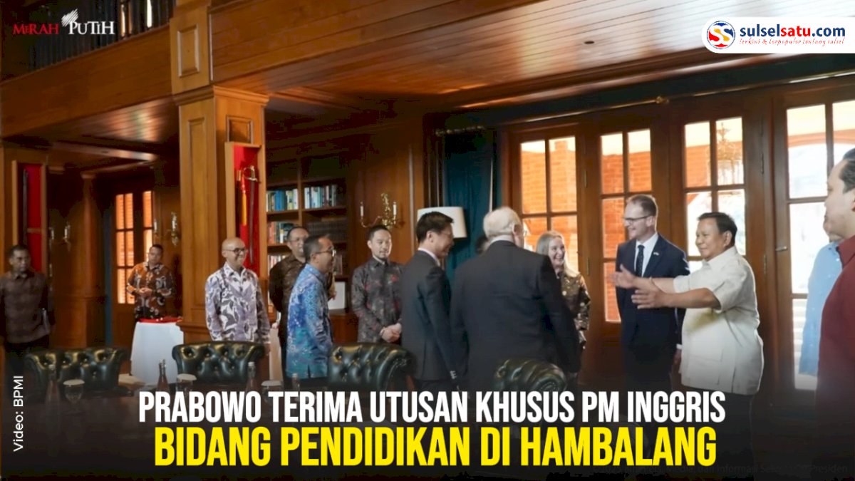 VIDEO: Prabowo Terima Utusan Khusus PM Inggris Bidang Pendidikan di Hambalang