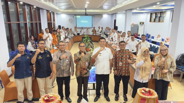 TPAKD Pangkep rapat korrdinasi bersama OJK. Foto: Istimewa.