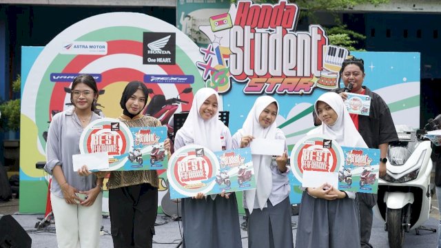 Honda Student Star sukses digelar di SMAN 1 Gowa. Foto: Istimewa.