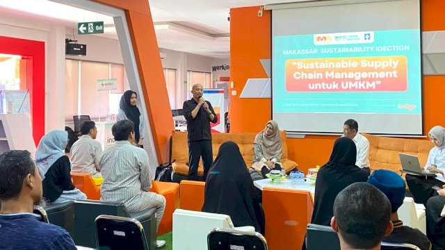 IMA Chapter Makassar melalui Divisi Sustainability Initiative menggelar forum diskusi bersama para pelaku UMKM. Foto: Istimewa.