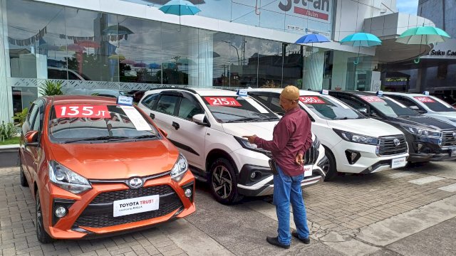 Pameran mobil bekas Toyota Trust di Toyota Alauddin. Foto: Istimewa.