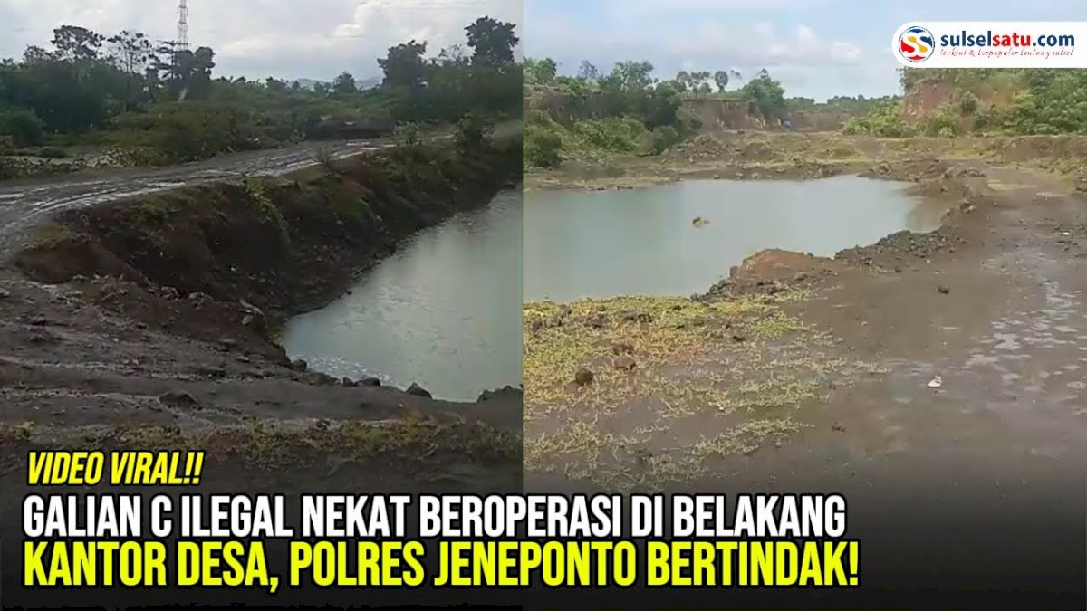 VIDEO: Polres Jeneponto Segel Lokasi Tambang Galian C Ilegal di Kecamatan Bangkala Barat