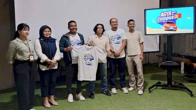 Press conference Agya Goes to Campus di Bikinbikin Nipah Park. Foto: Sri Wahyu Diastuti / Sulselsatu.com.