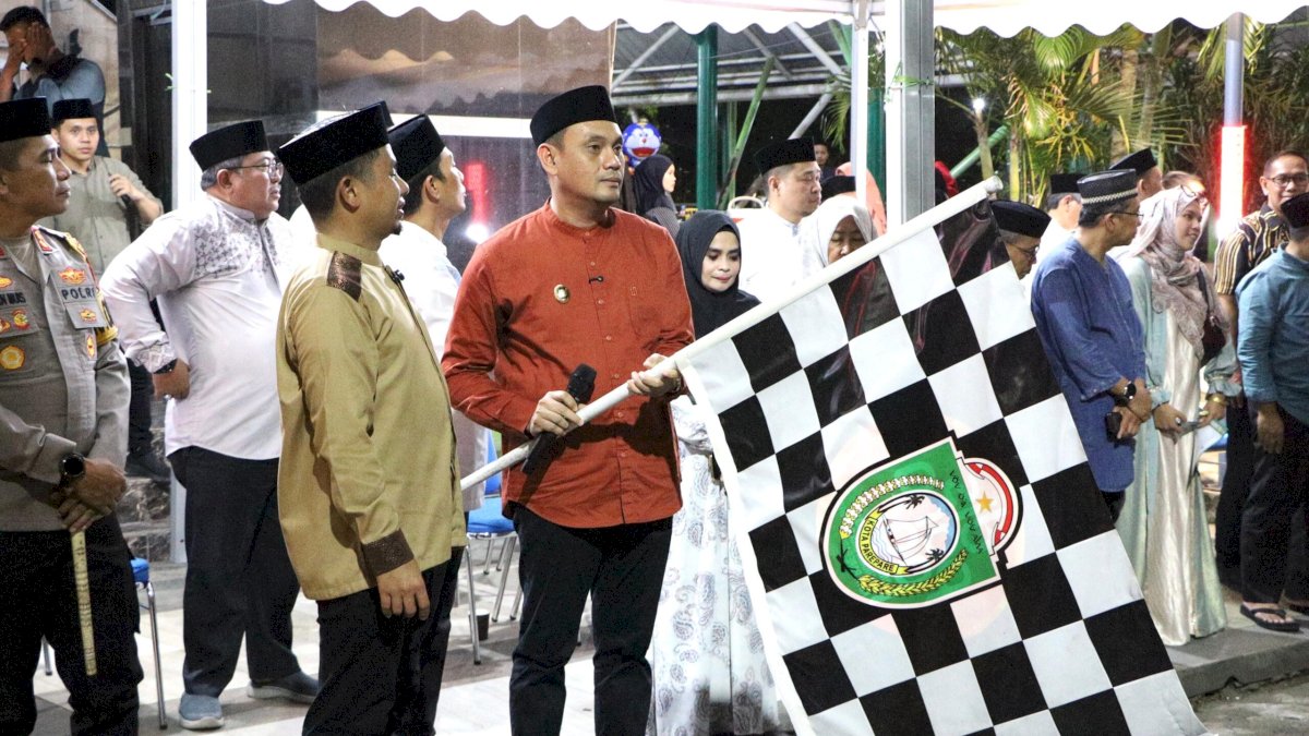 Wali Kota dan Wakil Wali Kota Parepare Lepas Takbir Keliling Sambut Idul Adha 1446 H