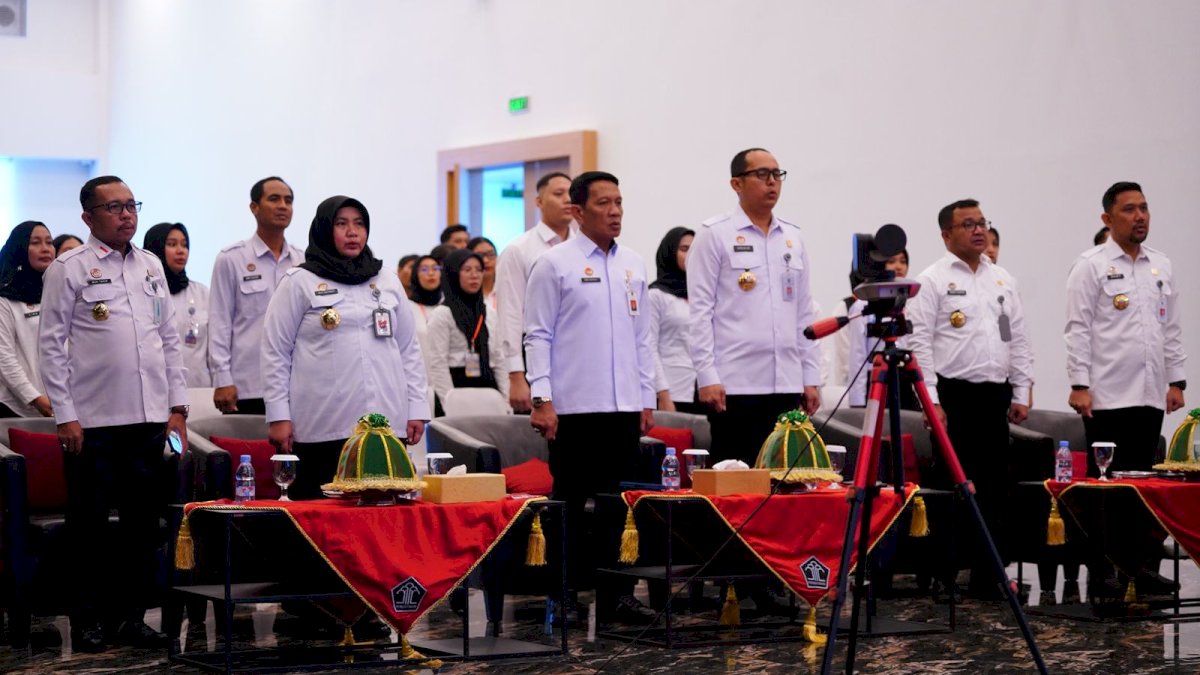 Kanwil Kemenkum Sulsel Ikuti Upacara Hari Lahir Pancasila 2025