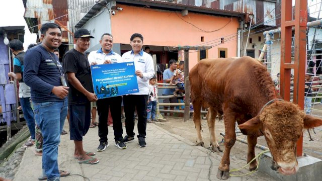 PNM syukuran HUT ke-26 dengan donasi kurban. Foto: Istimewa.
