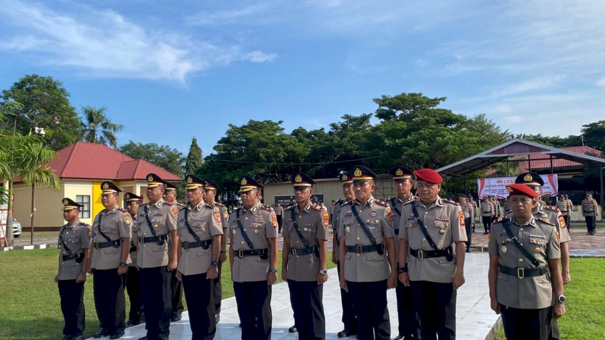 Kapolres Jeneponto Pimpin Sertijab dan Kenal Pamit Pejabat Baru