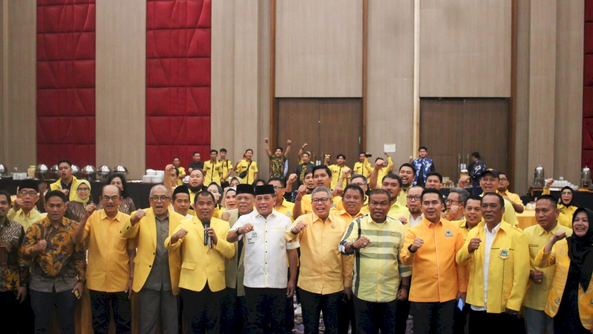 Silaturahmi Golkar Sulsel, Nurdin Halid Ingatkan Kader Jaga Soliditas dan Hindari Politik Transaksional di Musda