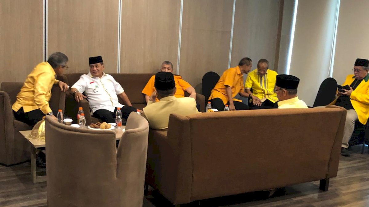 Jelang Musda Golkar Sulsel, Taufan Pawe Jamu Nurdin Halid dan Kumpulkan Pemilik Suara di Makassar