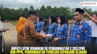 VIDEO: Bupati Lutim Serahkan SK Pengangkatan 2.283 CPNS dan PPPK, Pengangkatan Terbesar Sepanjang Sejarah