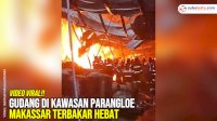 VIDEO: Gudang di Kawasan Parangloe Makassar Terbakar Hebat