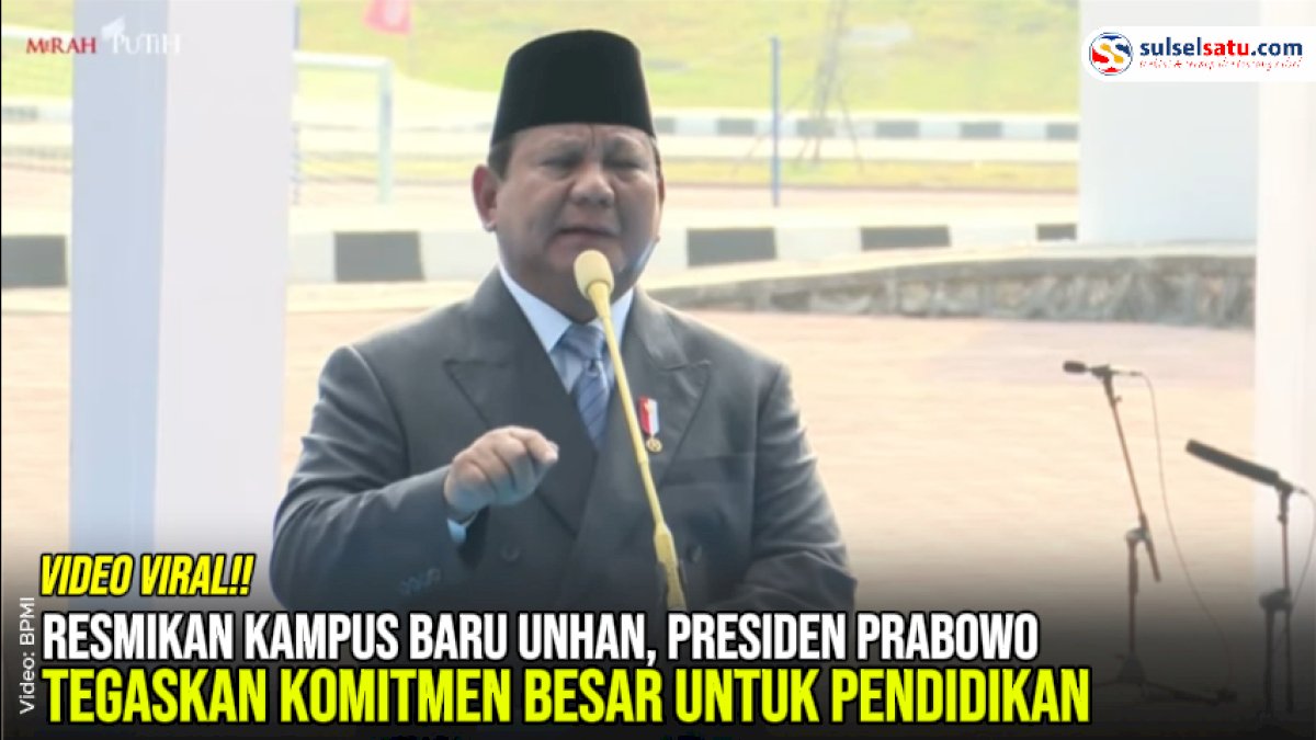 VIDEO: Resmikan Kampus Baru Unhan, Presiden Prabowo Tegaskan Komitmen Besar untuk Pendidikan